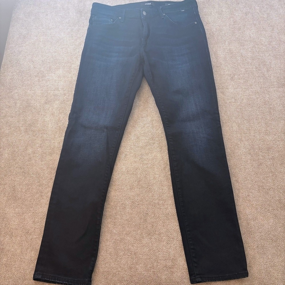 Mavi Jeans Mens 36x33 Jake Dark Indigo‎ Slim Leg Stretch Denim KD025582